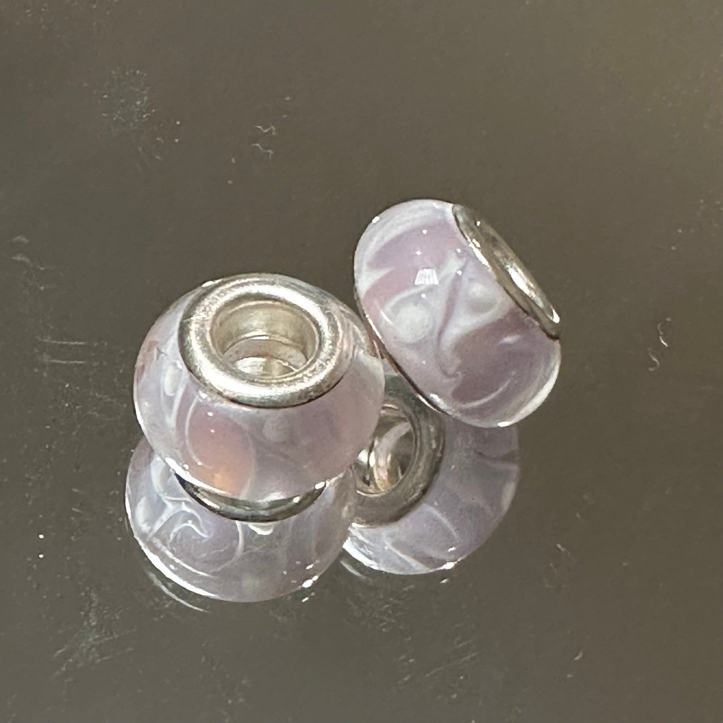 Beads -  Lavendar Swirl